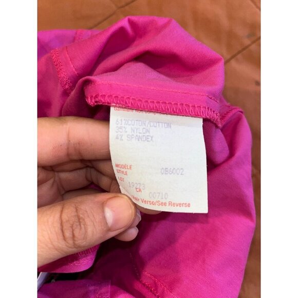 Y2K Joseph Ribkoff Womens Pink Short Sleeve Button-Up Blouse Size 8 - Picture 8 of 8